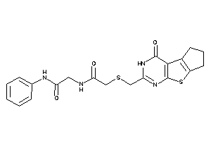 N-(2-anilino-2-keto-ethyl)-2-[(ketoBLAHyl)methylthio]acetamide