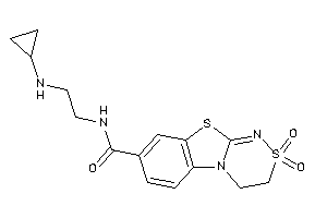 N-[2-(cyclopropylamino)ethyl]-2,2-diketo-3,4-dihydro-[1,2,4]thiadiazino[3,4-b][1,3]benzothiazole-8-carboxamide