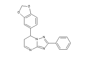 Image of 7-(1,3-benzodioxol-5-yl)-2-phenyl-6,7-dihydro-[1,2,4]triazolo[1,5-a]pyrimidine