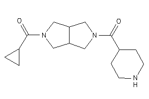 [5-(cyclopropanecarbonyl)-1,3,3a,4,6,6a-hexahydropyrrolo[3,4-c]pyrrol-2-yl]-(4-piperidyl)methanone