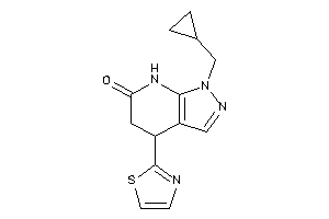 Image of 1-(cyclopropylmethyl)-4-thiazol-2-yl-5,7-dihydro-4H-pyrazolo[3,4-b]pyridin-6-one