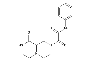 2-keto-2-(9-keto-3,4,6,7,8,9a-hexahydro-1H-pyrazino[1,2-a]pyrazin-2-yl)-N-phenyl-acetamide