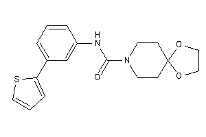 N-[3-(2-thienyl)phenyl]-1,4-dioxa-8-azaspiro[4.5]decane-8-carboxamide