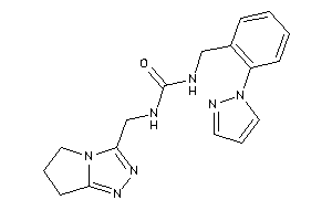 1-(6,7-dihydro-5H-pyrrolo[2,1-c][1,2,4]triazol-3-ylmethyl)-3-(2-pyrazol-1-ylbenzyl)urea