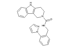 N-(2-pyrazol-1-ylbenzyl)-1,3,4,5-tetrahydropyrido[4,3-b]indole-2-carboxamide