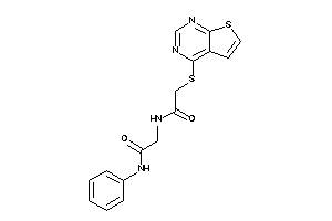 N-phenyl-2-[[2-(thieno[2,3-d]pyrimidin-4-ylthio)acetyl]amino]acetamide