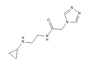 N-[2-(cyclopropylamino)ethyl]-2-(1,2,4-triazol-4-yl)acetamide