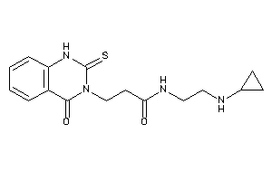 N-[2-(cyclopropylamino)ethyl]-3-(4-keto-2-thioxo-1H-quinazolin-3-yl)propionamide