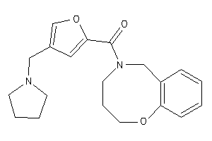 Image of [4-(pyrrolidinomethyl)-2-furyl]-(2,3,4,6-tetrahydro-1,5-benzoxazocin-5-yl)methanone