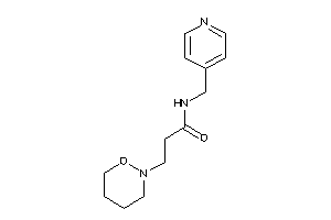 3-(oxazinan-2-yl)-N-(4-pyridylmethyl)propionamide