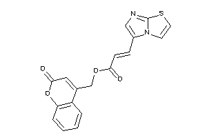 Image of 3-imidazo[2,1-b]thiazol-5-ylacrylic Acid (2-ketochromen-4-yl)methyl Ester
