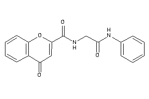 Image of N-(2-anilino-2-keto-ethyl)-4-keto-chromene-2-carboxamide