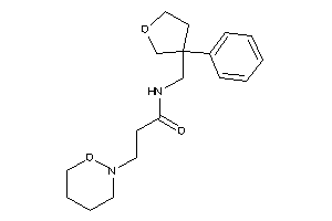 3-(oxazinan-2-yl)-N-[(3-phenyltetrahydrofuran-3-yl)methyl]propionamide