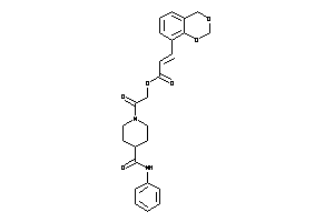 3-(4H-1,3-benzodioxin-8-yl)acrylic Acid [2-keto-2-[4-(phenylcarbamoyl)piperidino]ethyl] Ester