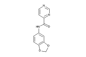 N-(1,3-benzodioxol-5-yl)pyrimidine-4-carboxamide