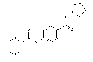 4-(1,4-dioxane-2-carbonylamino)benzoic Acid Cyclopentyl Ester