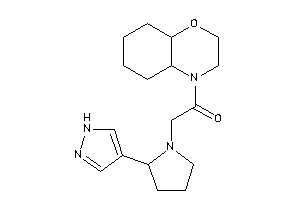 1-(2,3,4a,5,6,7,8,8a-octahydrobenzo[b][1,4]oxazin-4-yl)-2-[2-(1H-pyrazol-4-yl)pyrrolidino]ethanone