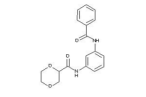 N-(3-benzamidophenyl)-1,4-dioxane-2-carboxamide