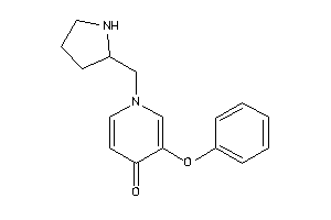 3-phenoxy-1-(pyrrolidin-2-ylmethyl)-4-pyridone