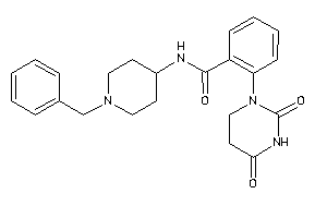 Image of N-(1-benzyl-4-piperidyl)-2-(2,4-diketohexahydropyrimidin-1-yl)benzamide