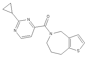 (2-cyclopropylpyrimidin-4-yl)-(4,6,7,8-tetrahydrothieno[3,2-c]azepin-5-yl)methanone