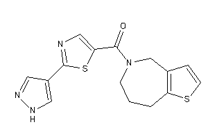 [2-(1H-pyrazol-4-yl)thiazol-5-yl]-(4,6,7,8-tetrahydrothieno[3,2-c]azepin-5-yl)methanone