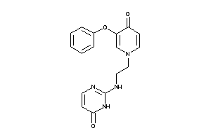 2-[2-(4-keto-3-phenoxy-1-pyridyl)ethylamino]-1H-pyrimidin-6-one