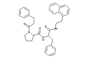 N-[1-benzyl-2-keto-2-[2-(1-naphthyl)ethylamino]ethyl]-1-hydrocinnamoyl-pyrrolidine-2-carboxamide