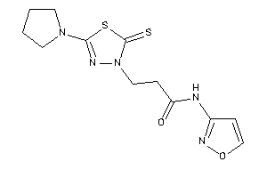 N-isoxazol-3-yl-3-(5-pyrrolidino-2-thioxo-1,3,4-thiadiazol-3-yl)propionamide