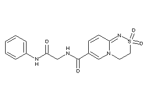 N-(2-anilino-2-keto-ethyl)-2,2-diketo-3,4-dihydropyrido[2,1-c][1,2,4]thiadiazine-7-carboxamide