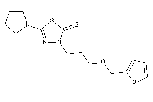 3-[3-(2-furfuryloxy)propyl]-5-pyrrolidino-1,3,4-thiadiazole-2-thione