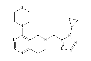 4-[6-[(1-cyclopropyltetrazol-5-yl)methyl]-7,8-dihydro-5H-pyrido[4,3-d]pyrimidin-4-yl]morpholine