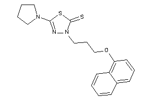 3-[3-(1-naphthoxy)propyl]-5-pyrrolidino-1,3,4-thiadiazole-2-thione