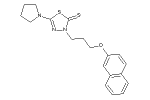 3-[3-(2-naphthoxy)propyl]-5-pyrrolidino-1,3,4-thiadiazole-2-thione