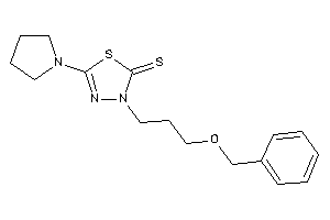 3-(3-benzoxypropyl)-5-pyrrolidino-1,3,4-thiadiazole-2-thione