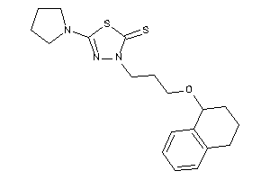 5-pyrrolidino-3-(3-tetralin-1-yloxypropyl)-1,3,4-thiadiazole-2-thione