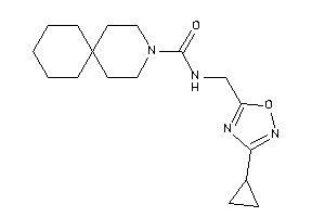 N-[(3-cyclopropyl-1,2,4-oxadiazol-5-yl)methyl]-3-azaspiro[5.5]undecane-3-carboxamide