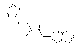 Image of N-(imidazo[2,1-b][1,3,4]thiadiazol-6-ylmethyl)-2-(1,3,4-thiadiazol-2-ylthio)acetamide