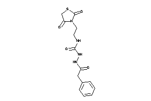 1-[2-(2,4-diketothiazolidin-3-yl)ethyl]-3-[(2-phenylacetyl)amino]urea