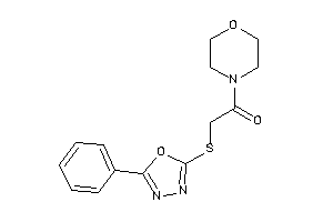 1-morpholino-2-[(5-phenyl-1,3,4-oxadiazol-2-yl)thio]ethanone