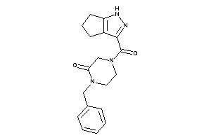 1-benzyl-4-(1,4,5,6-tetrahydrocyclopenta[c]pyrazole-3-carbonyl)piperazin-2-one