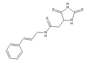 Image of N-cinnamyl-2-(2,5-diketoimidazolidin-4-yl)acetamide