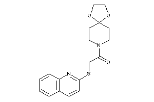 1-(1,4-dioxa-8-azaspiro[4.5]decan-8-yl)-2-(2-quinolylthio)ethanone