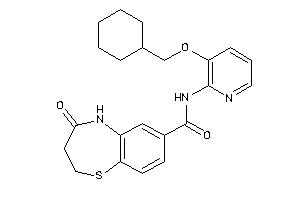 N-[3-(cyclohexylmethoxy)-2-pyridyl]-4-keto-3,5-dihydro-2H-1,5-benzothiazepine-7-carboxamide