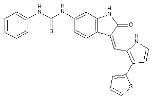 1-[2-keto-3-[[3-(2-thienyl)-1H-pyrrol-2-yl]methylene]indolin-6-yl]-3-phenyl-urea