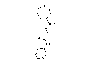 N-(2-anilino-2-keto-ethyl)-1,4-thiazepane-4-carboxamide