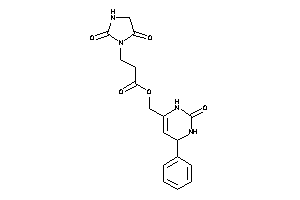 Image of 3-(2,5-diketoimidazolidin-1-yl)propionic Acid (2-keto-4-phenyl-3,4-dihydro-1H-pyrimidin-6-yl)methyl Ester