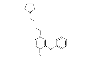 3-phenoxy-1-(4-pyrrolidinobutyl)-4-pyridone