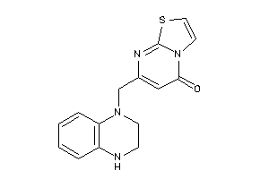 7-(3,4-dihydro-2H-quinoxalin-1-ylmethyl)thiazolo[3,2-a]pyrimidin-5-one