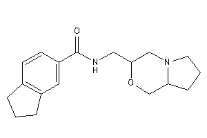 N-(3,4,6,7,8,8a-hexahydro-1H-pyrrolo[2,1-c][1,4]oxazin-3-ylmethyl)indane-5-carboxamide